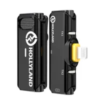 Hollyland Lark C1 Solo Microfone de Lapela Sem Fio com Conector para Dispositivos Ios