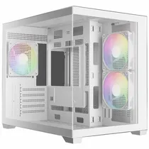 Gabinete Gamer Gamdias Aura GC10M WH Micro Tower / 3 Cooler / Argb - Branco