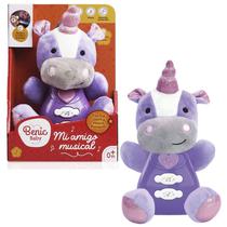 Peluche Benic Baby Unicornio Musical c/ Luz Y Sonido