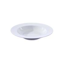 Plato Hondo de Ceramica Blanco 23CM