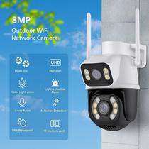 Camera IP Wifi Externa Interna HD Wifi Prova Dagua Lente Dupla 2024