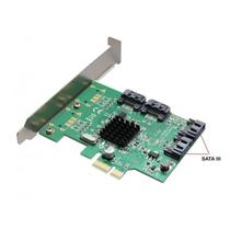 Placa PCI-Express 4 Portas SATA 3 SI-PEX40064