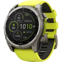 Relógio GPS Garmin Fenix 8 51MM Solar Sapphire 010-02907-20 - Yellow