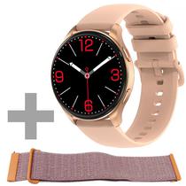 Smartwatch Blackview X20 com Bluetooth - Dourado/Rosa + Pulseira