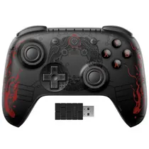 Controle Gamer 8BITDO Ultimate 2C Black MYTH Wukong, Wireless, Windows, Android, 1000HZ Bluetooth 2.4G, Preto