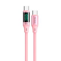 Cable Mcdodo CA-1944 USB Tipo-C A USB Tipo-C 100W Pantalla Digital HD 1,8 Metros Rosa