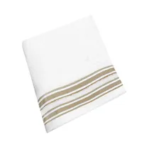 Toalla de Mano Soho Retreat Stripes Collection TO3600RETSCAM 40 X 70 CM Blanco - Camel