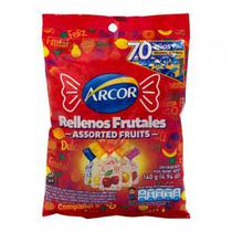 Bala Arcor Recheada Frutas Pacote 140G