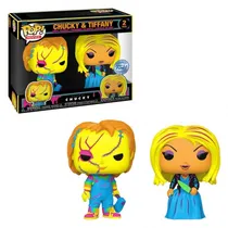 Funko Pop Bride Of Chucky Chucky & Tiffany Blacklight 2PACK 67714