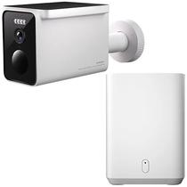 Camera IP Xiaomi Solar Outdoor BW400 Pro Set MJSXJ03BY 2.5K com Wi-Fi e Microfone - Branca