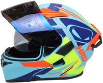 Capacete para Moto Hro Evo Rare 3400DV - Tamanho XL (61-62) - Blue/Orange