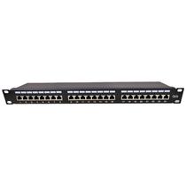 F. CAT5E Patch Panel FTP 24 Portas JZ-2008 Anti Surto/Aterra