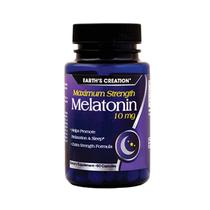 Melatonin 10MG Earth's Creation com 60 Capsulas