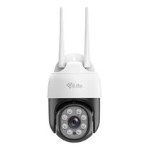 Camera de Seguranca IP 4LIFE 360 Falconview FLD4G-s - 4MP - Wi-Fi - 2 Antenas - Branco e Preto