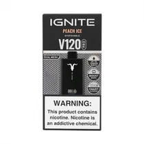 Dispositivo Descartavel Ignite V120 Pro 12000 Puffs Black Peach Ice