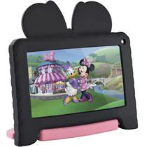 Tablet Multilaser Minnie NB605 Kids de 7" Wi-Fi 2MP 2/32GB/A11 + Capa - Rosa/Preto