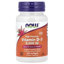 Now Vitamina D3 5000 Iu 240 Cápsulas