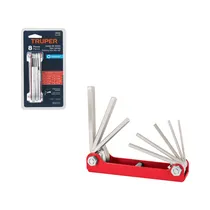 Kit de Llave Allen Hexagonal Truper 15556 Tipo Navaja 1/16"-5/16" 8 Piezas