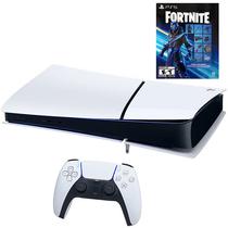 Console Sony Playstation 5 Slim Digital 1TB CFI-2015 8K Jogo Fortnite - Branco/Preto