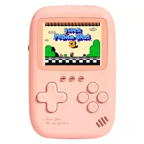 Console Portatil Game Box Power Bank DY-13 500 Jogos - Rosa