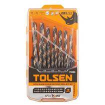 Tolsen Kit de Brocas HSS 1.0-10MM 75086 19PCS