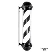 Barber Pole Giratorio Preto 1 Metro 220V