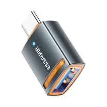Adaptador Essager ES-OTG17 USB-A A USB-C Gris