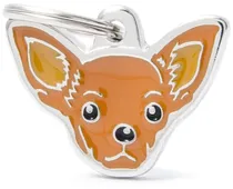 Medalha de Identificação Myfamily Friends Cão Chihuahua Marrom MF23NBROWN