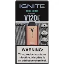 Vaper Descart Vel Ignite V120 Pro Rose Gold Aloe Grape 12000 Puffs