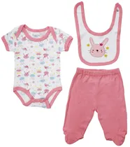 Conjunto para Bebê Everfit 11961S Rosa- Feminino