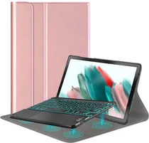 Capa Walkers Magnetic Keyboard Case KB02 para Samsung Galaxy Tab A8 Inglês - Rosa
