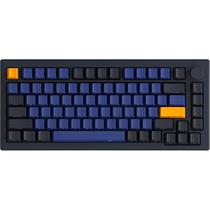 Teclado Gamer Mecanico Akko SP 5075B Plus RGB 75% Hot Swap Sem Fio V3 Switch Yellow Pro - Preto/Ciano (Ingles)