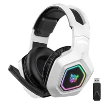 Headset Gamer Onikuma B100 RGB / Wireless - Branco