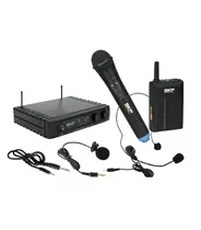 Microfone SKP UHF-271 Sem Fio 3MIC c/8 Un