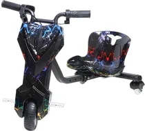 Triciclo Elétrico Hye - TR01 6.5" Drift Car Black/Red Lightning