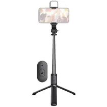 Baston de Selfie Mox MO-SS26 com Luz LED Bluetooth Black