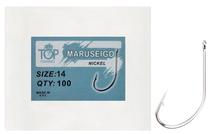 Anzol Top Fishing Maruseigo Nickel 14 com 100 PCS