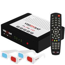 Receptor Fta Visionsat Play HD com Wi-Fi - Preto/Branco