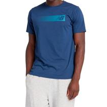 Camiseta New Balance Masculino Sport Essentials Heathertech G 2XL Azul  MT43073NNY