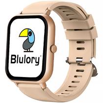 Smartwatch Blulory Glifo RS5 com Bluetooth Dourado/Beige