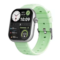 Relogio Smartwatch Itel Fit ISW-020 / 2.04" / com Bluetooth + Pulseira - Silver/Verde