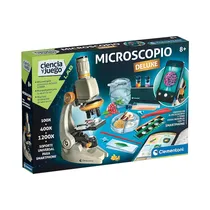 Kit de Juego Clementoni Ciencia Y Juego Lab 55511 Microscopio Deluxe