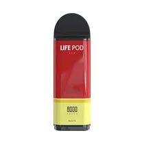 Vape Descartável Life Pod Eco Pro Cartridge 8000 Puffs - Strawberry Banana