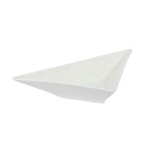 Plato Triangular de Porcelana Wilmax WL-992406/A 18.5 CM Blanco