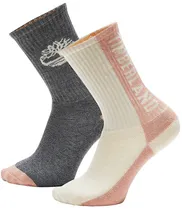 Meias Timberland Cushioned Boot Socks A2PTQ 662 (2 Pares)