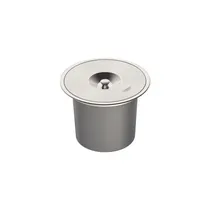 Tramontina Clean Round Basurero Inox Empotrar Clean 8L Inox