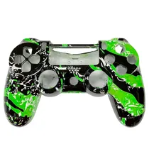 Carcaça de Controle Dualshock 4 para PS4 V1 Personalizado Verde e Preto