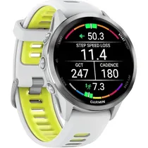 Relógio Smartwatch Garmin Forerunner 970 47 MM - Whitestone/Titânio (010-02969-01)