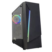 Gabinete Gamer Satellite 1102K RGB com 1 Coolers ATX - Preto