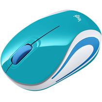 Mouse Optico Sem Fio Logitech M187 com 1000DPI - Teal/Branco